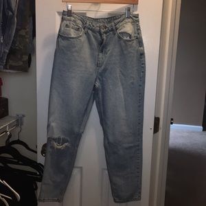 Topshop Moto mom jeans.